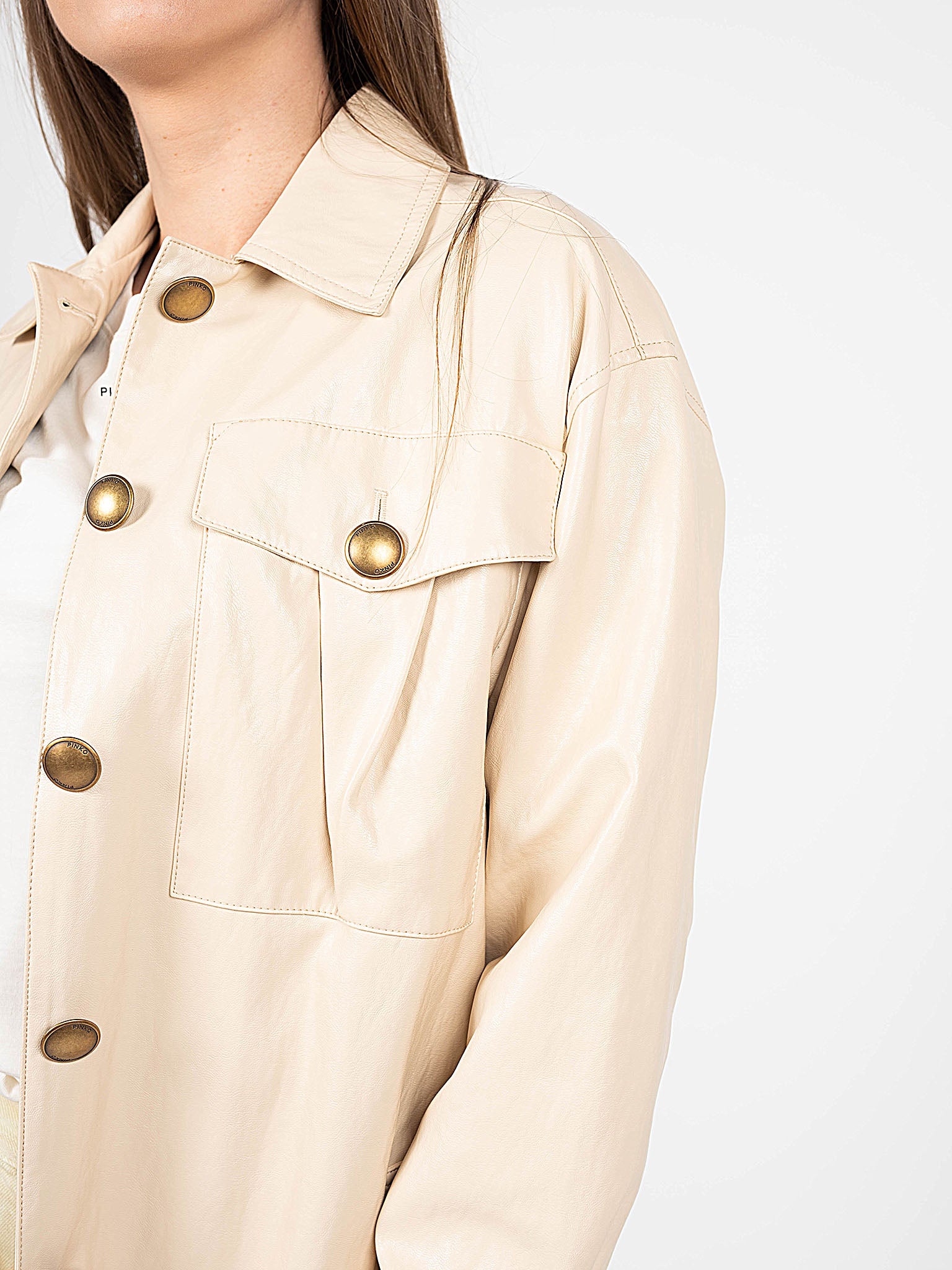 Trench Coat PINKO Woman color Beige