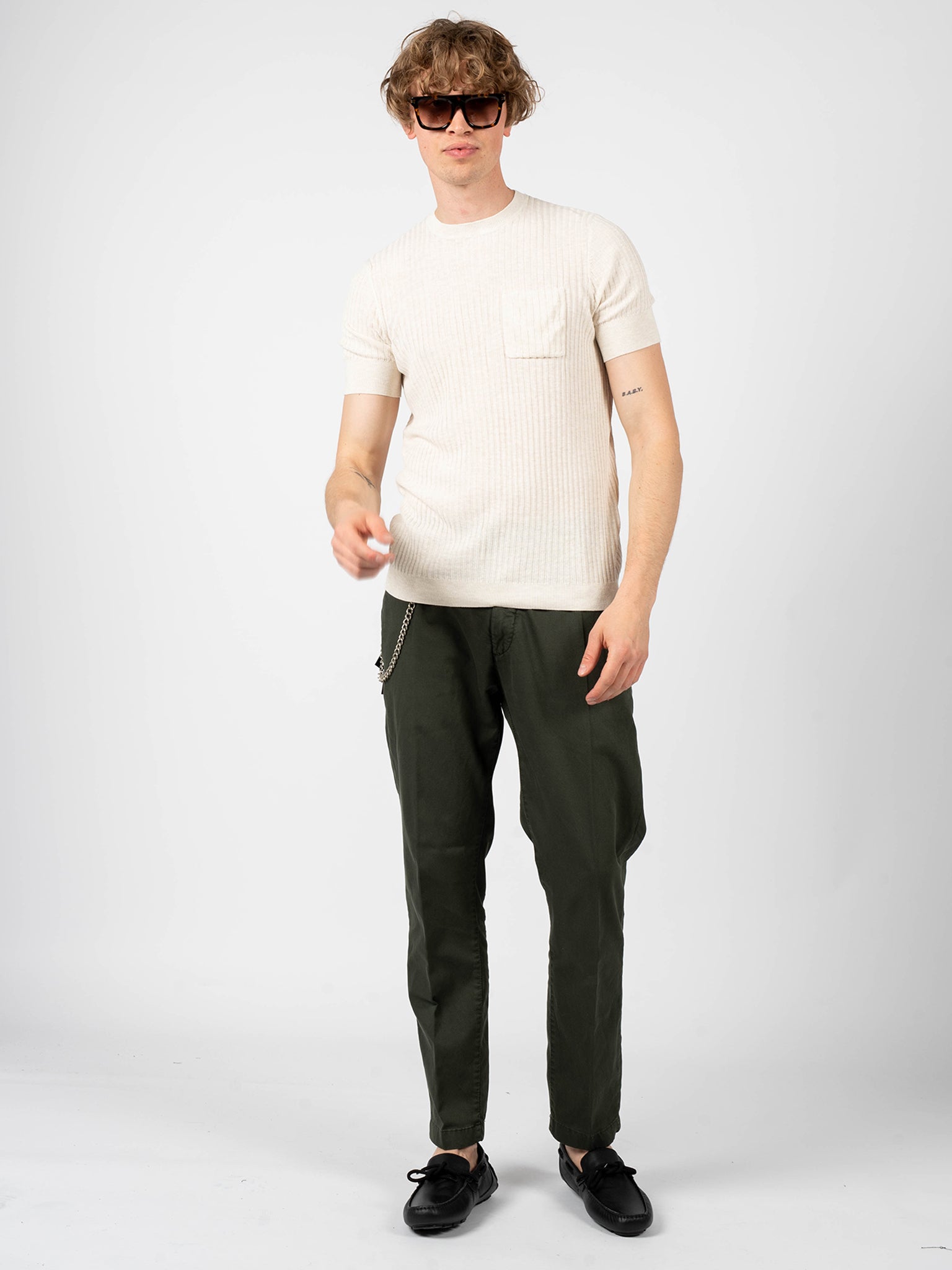 BARRET” SKINNY-FIT TROUSERS IN STRETCH WOVEN COTTON | Antony Morato